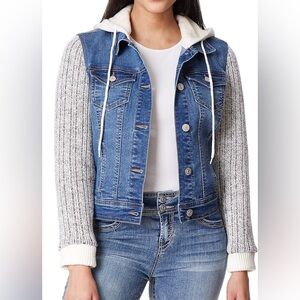 WALLFLOWER Dreamer Jacket Denim & Sweater Hoodie